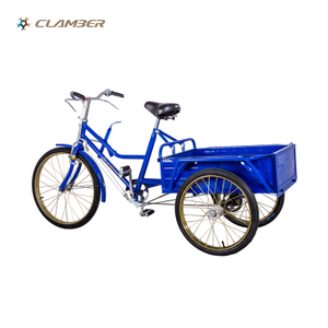 QG16-3P High Carbon Steel Cargo Tricycle Adult with Rear Carrier