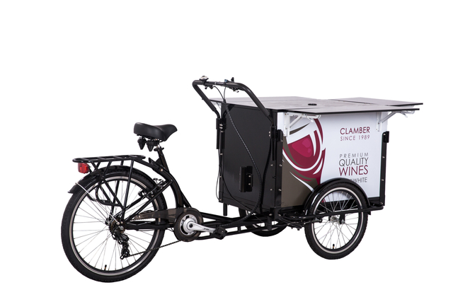 UB9045-7S Business Pedal Coffee Cargo Bike with Umbrella 