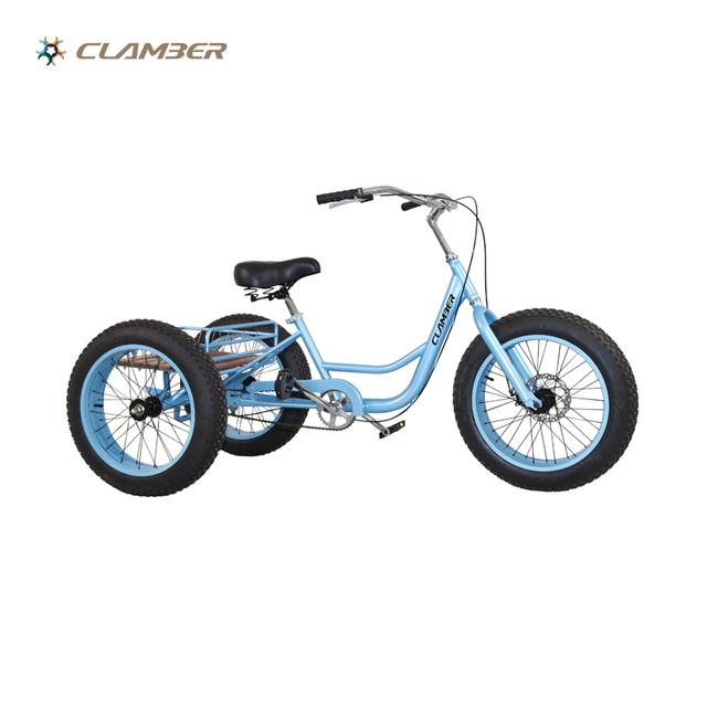 GW7022 Wholesale 3 Wheel fat tire tricycle for adults