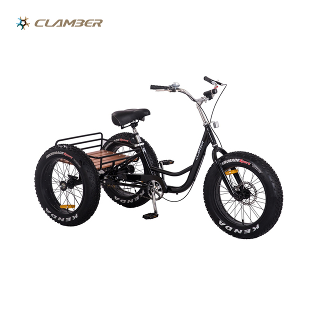 GW7022 Wholesale 3 Wheel fat tire tricycle for adults