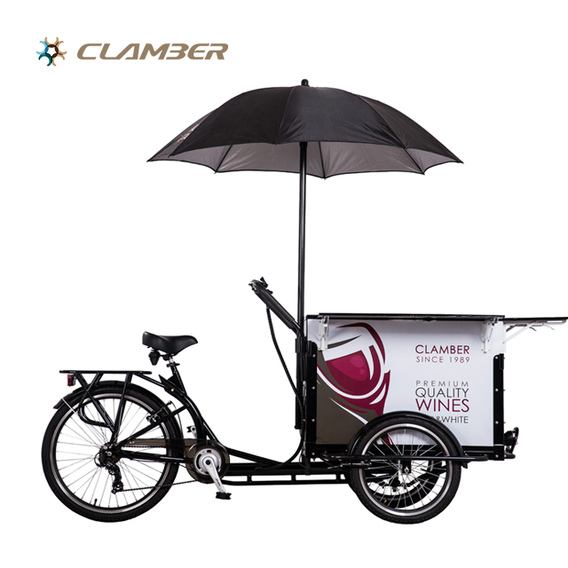 UB9045-7S Business Pedal Coffee Cargo Bike with Umbrella 